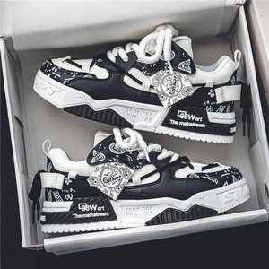 Zapatos Casuales Planos para Hombre, Ligeros, con Suela Gruesa, Diseño Moderno, Versátiles, de Malla, con Cordones, para Verano - Product Image 1
