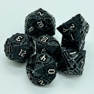 Nouveaux <span class=keywords><strong>jeux</strong></span> de dés en métal, 7 pièces, pour jeu de Table, dés personnalisés, <span class=keywords><strong>2022</strong></span> - Product Image 3