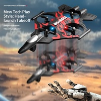 Avion télécommandé en mousse plastique, longue autonomie, résistant aux chocs, drone à quatre axes, modèle de chasseur électrique, pour enfants YH