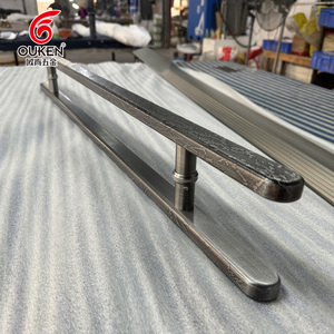 มือจับประตูบ้านโรงแรมทำจากทองเหลืองโบราณแบบคลาสสิกใช้มือจับประตูด้านหลังหรูหราสำหรับหอประชุมภายใน - Product Image 3