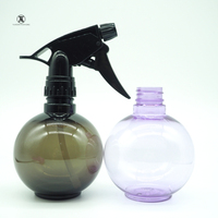 Bouteille de pulvérisation en plastique violet de 300ml, en forme de boule vide, vente en gros, écologique