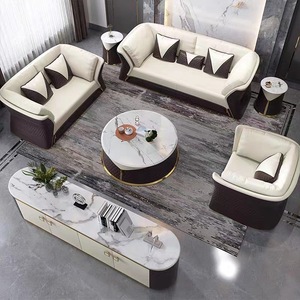 <span class=keywords><strong>Elegante</strong></span> Sofá Seccional Modular Nórdico Moderno de Cuero Genuino HY HYS605 para Sala de Estar con Estilo y <span class=keywords><strong>Cama</strong></span> Confortable - Product Image 2