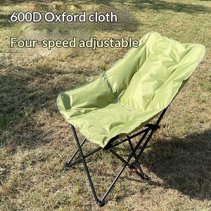 Sedia a <span class=keywords><strong>Luna</strong></span> in Acciaio ad Alto Tenore <span class=keywords><strong>di</strong></span> Carbonio con Imbottitura in Cotone - Regolabile e Pieghevole per Campeggio e Giardino con Schienale Alto - Product Image 4