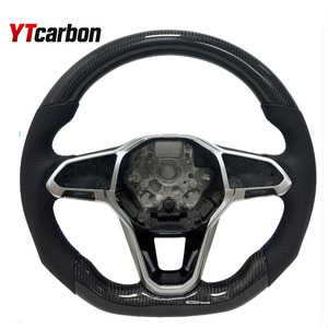 Volant forgé YTcarbon pour <span class=keywords><strong>Golf</strong></span> <span class=keywords><strong>8</strong></span> MK8 R-Line GTI <span class=keywords><strong>GTD</strong></span> GTE Arteon Tiguan Touareg POLO mise à niveau du volant - Product Image 4
