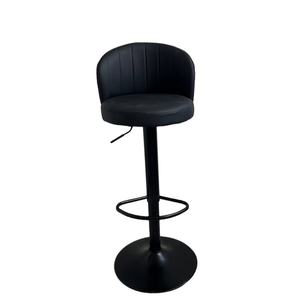 Taburete alto moderno para uso doméstico, silla <span class=keywords><strong>de</strong></span> barra giratoria silenciosa, respaldo cómodo, ruedas <span class=keywords><strong>de</strong></span> PU <span class=keywords><strong>de</strong></span> calidad ajustables para cajero - Product Image 1