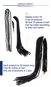 <span class=keywords><strong>Rebecca</strong></span> Mode En Gros XXXL Afro Cheveux 40 Pouces <span class=keywords><strong>Original</strong></span> Dreads Serrures Cheveux Dread Serrures Crochet Dreadlocks Extensions Faux Locs - Product Image 4