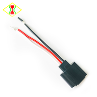 Adaptateur de prise femelle H13 9008, câble de connexion, faisceau de câblage, fiche de raccordement, phare automobile, lampe, 3 fils, 15 cm, 18 AWG