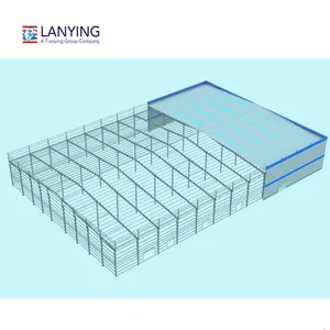 Bengkel prefabrikasi murah struktur baja prefab gudang penyimpanan pertanian bangunan logam prefab bangunan kantor