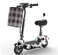 Nouvelle trottinette électrique pliable légère et portable avec pneus pleins et phare LED pour les trajets quotidiens