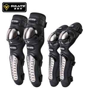 Sulaite - Rodilleras y coderas para motocicleta, protección de acero inoxidable para carreras todoterreno, ciclismo, deportes al aire libre, unisex - Product Image 4