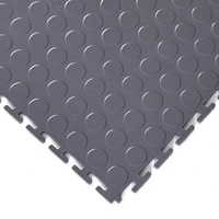 Dalles de sol modulaires en PVC pour garage, atelier, sol industriel, en plastique, à clipser, portables