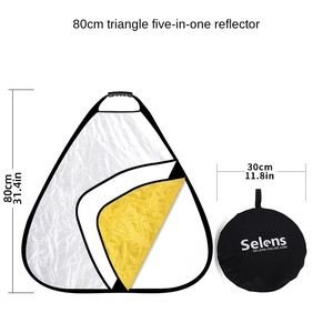 Réflecteur triangulaire photographique de 80 cm, plaque de recharge de 100 cm, plaque pliable portable et flexible, support de lumière, fabriqué en Chine - Product Image 6