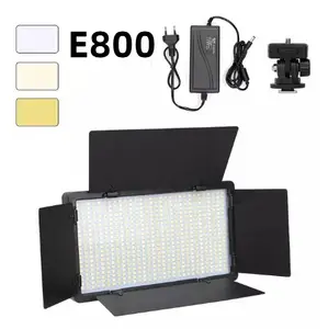 Kit de iluminación de grabación de luz de vídeo de estudio fotográfico LED caliente con lámpara de fotografía de Panel de fotografía para juego en vivo