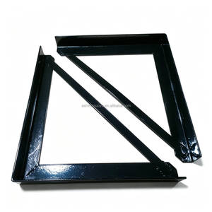 <b>Black</b> Welded Steel Truck Tool Box Mounting <b>Bracket</b> Side Mount Support Frame Sheet Metal Fabrication Part - Product Image 2