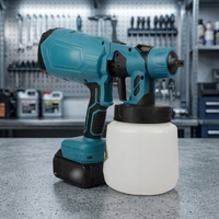 Pistola de Pulverización Eléctrica Recargable de Litio, Flujo Ajustable, Alta Atomización, Gran Capacidad, Modelo FK-PQ para Pintura en Aerosol y Agua