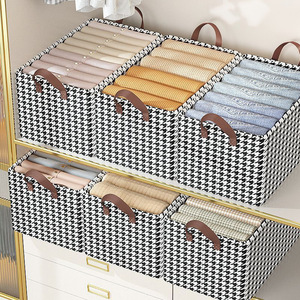 Organizador de armario plegable de gran capacidad para ahorrar espacio, caja de almacenamiento de ropa de tela impermeable con marco de acero - Product Image 4