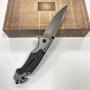 Inventory wholesale titanium folding knife EDC pocket folding knife etch label stainless folding pocket knives