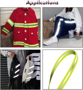 Ruban réfléchissant photoluminescent, ruban réfléchissant en polyester, ruban réfléchissant luminescent imperméable, ruban réfléchissant qui brille dans le noir pour l'extérieur - Product Image 6