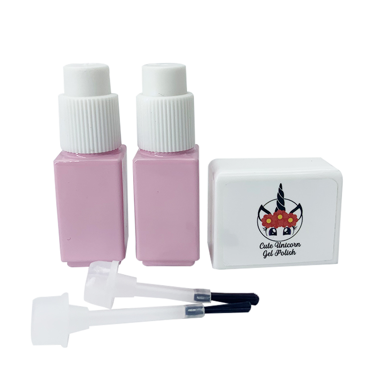 Glossy Painted 5ml Square Twin Nail Polish Bottles Hanya ISO20001