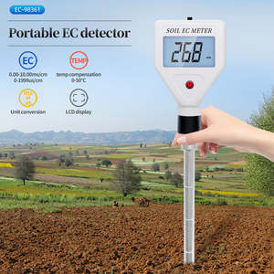 נייד LCD תצוגת <span class=keywords><strong>Tester</strong></span> קרקע EC Meter, דיגיטלי צמח אדמה מנתחי כלי עבור פרחי מים פירות - Product Image 2