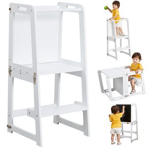 Torre di Apprendimento in Legno per Bambini, Sgabello da Cucina per l'Apprendimento e l'Autonomia dei Bambini - Product Image 1
