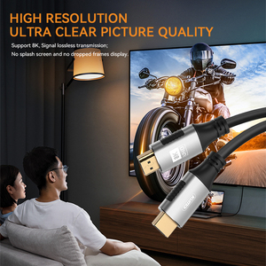 Câble vidéo HD plaqué or 8K 60Hz 4K 120Hz 3D 48gbps version 2.1 Câble HDMI vers <span class=keywords><strong>HMDI</strong></span> - Product Image 3