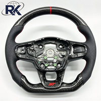 Volant de luxe en cuir perforé et fibre de carbone forgée, 3 branches, 40 mm, Hainan pour Focus MK4 ST 2019-2024, vente en gros à bas prix