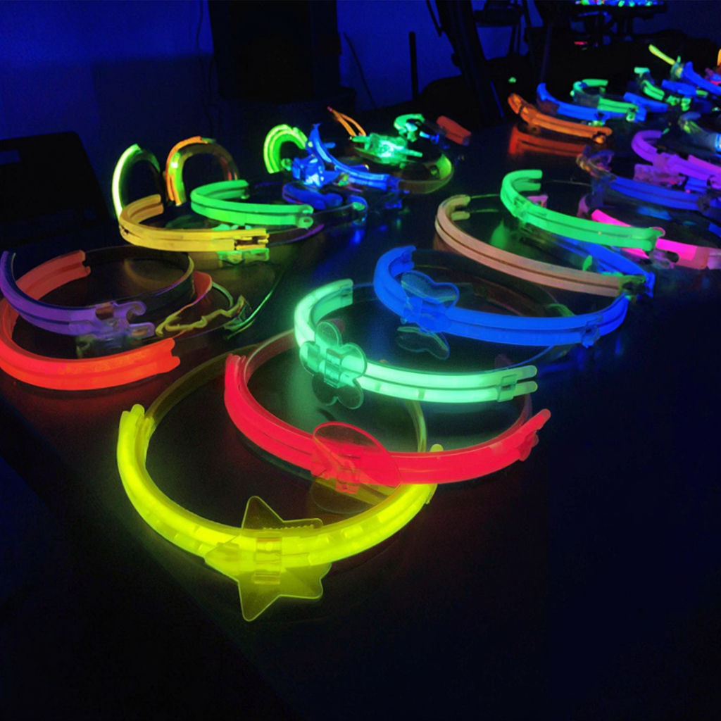 Colorful Stick Headband for Party Girls Fashionable Glow Sticks Chinese New Year New Year Christmas Halloween Easter