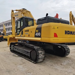 Excavatrice sur chenilles Komatsu PC400-8 de 38 tonnes, jaune, avec commande PLC, moteur Cummins, équipement de construction lourd d'occasion - Product Image 5