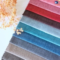 Home Deco 100% Polyester Leinen Sofa Couch bezug Schwere breite Leinen Stoff Polsterung Plain Fleece Stoff Material Stoff Home Decor