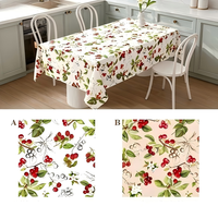 Nappe de table rectangulaire en PVC de luxe, imperméable, anti-taches, résistante à l'huile, écologique, lavable, pour la maison et la salle à manger, usage quotidien
