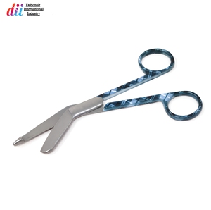 Ciseaux à pansements médicaux en acier inoxydable, manche multicolore, certifiés CE, fournisseur en gros de premier plan - Product Image 2