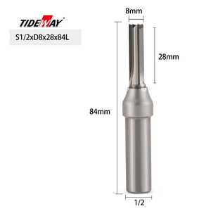 Tideway A5 TCT 3 flautas recto multifuncional corte enrutador broca perforación recorte grabado madera MDF carpintería - Product Image 2