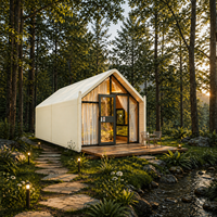 Maison écologique préfabriquée en forme de triangle, design moderne, capsule de camping préfabriquée, château miniature avec cuisine