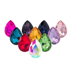 Pedido Mínimo de 720 Piezas, Diamantes de Imitación de Cristal con Base de Plata Real, Forma de Gota de Agua, Base Puntiaguda, Irregulares, para Decoración de Ropa - Product Image 4