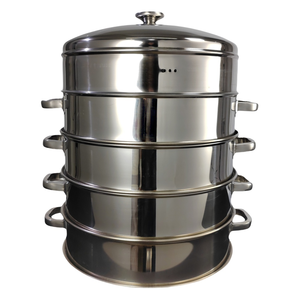 Vaporiera Commerciale in Acciaio Inox a 5 Livelli, 38cm-62cm, per Gas e Induzione, per Hotel e Ristoranti - Product Image 5