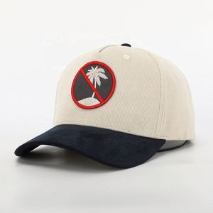 Gorras de Pana de 5 Paneles para Hombre, con Logotipo Personalizado OEM, de Alta Calidad, con Correa Ajustable, Gorra de Béisbol, Gorra Deportiva para Exteriores - Product Image 1