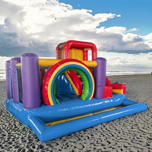 Castillo inflable de PVC 2025*4m de grado comercial 3,5 con castillo hinchable de salto de tobogán para divertirse a la venta - Product Image 3