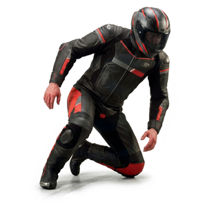 Traje de Motociclismo de Verano Personalizado Crystal Sports, de Una Pieza, en Cuero Vacuno, Impermeable, con Protección CE, para Pista, Unisex - Product Image 1