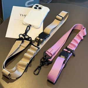 ユニバーサルナイロン携帯ネック肩テザーパッチストラップクロスボディ携帯電話ストラップ安全バックル付き - Product Image 4