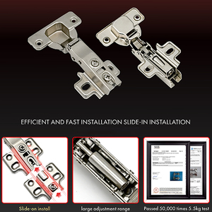 Consun tự động mềm đóng tủ bản lề tự đóng nhiệm vụ nặng nề Châu Âu chèn giấu nhà bếp bản lề mềm đóng đồ nội thất bản lề - Product Image 2