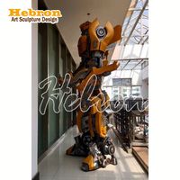 Traje de DJ de alta calidad con zancos y luces LED, disfraz único de robot samurái con armadura LED
