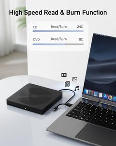 Unidad <span class=keywords><strong>de</strong></span> <span class=keywords><strong>DVD</strong></span> Externa USB 3.0/Tipo-C, Grabadora <span class=keywords><strong>de</strong></span> <span class=keywords><strong>DVD</strong></span>/CD Portátil, <span class=keywords><strong>Lector</strong></span> <span class=keywords><strong>de</strong></span> Discos Plug & Play, Unidad Óptica Delgada <span class=keywords><strong>para</strong></span> Laptop, Windows, Mac, Linux - Product Image 6