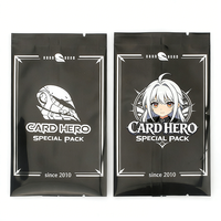 Sacs à surprises en aluminium personnalisés sur le thème de l'anime, style boîte de boosters japonaise, sacs en aluminium pour cartes à collectionner, fabricant d'emballages pour cartes à collectionner