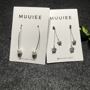 Treo tag, Vòng Cổ Bông tai thẻ, bông tai và đồ trang sức treo tag tùy chỉnh đẹp Logo in giấy thời trang may tùy chỉnh 100 pcs - Product Image 5