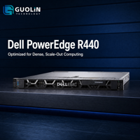 Serveur rack Dell PowerEdge R440 1U reconditionné d'occasion pour l'hébergement Web et les services d'applications professionnelles des PME