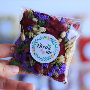 Confezione personalizzata 10 g/borsa di <span class=keywords><strong>coriandoli</strong></span> <span class=keywords><strong>biodegradabili</strong></span> Mix di Confetti a petali secchi naturali per matrimonio lavanda gelsomino petali di rosa - Product Image 3