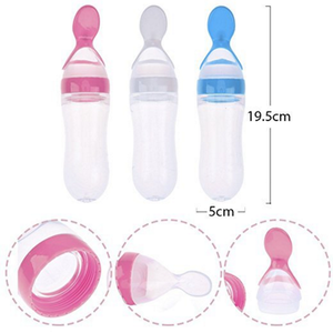 Productos de alimentación <span class=keywords><strong>para</strong></span> <span class=keywords><strong>bebés</strong></span>, alimentador de silicona sin BPA de 90ml, <span class=keywords><strong>cuchara</strong></span> <span class=keywords><strong>dispensadora</strong></span> de alimentos, alimentador de pasta de arroz - Product Image 2