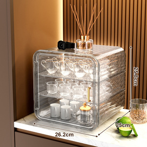 PET 소재로 만든 제조업체의 베스트 셀러 가정용 스토리지 랙 내구성 식기 보관 랙 - Product Image 1
