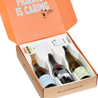 Élégant emballage cadeau en carton de papier kraft recyclable haut de gamme personnalisé pour vin, bière, vodka, boissons énergisantes, sodas